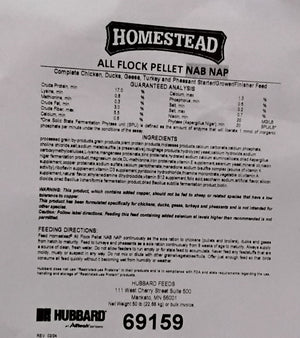 Homestead All Flock 18% Mini Pellet
