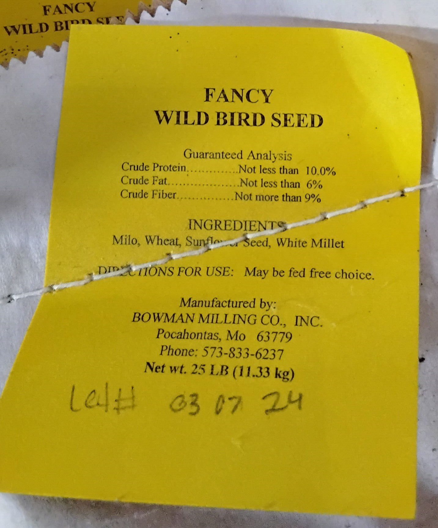 Bowman Fancy Wild Bird 50#