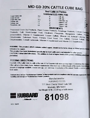 Hubbard 20% Range Cube