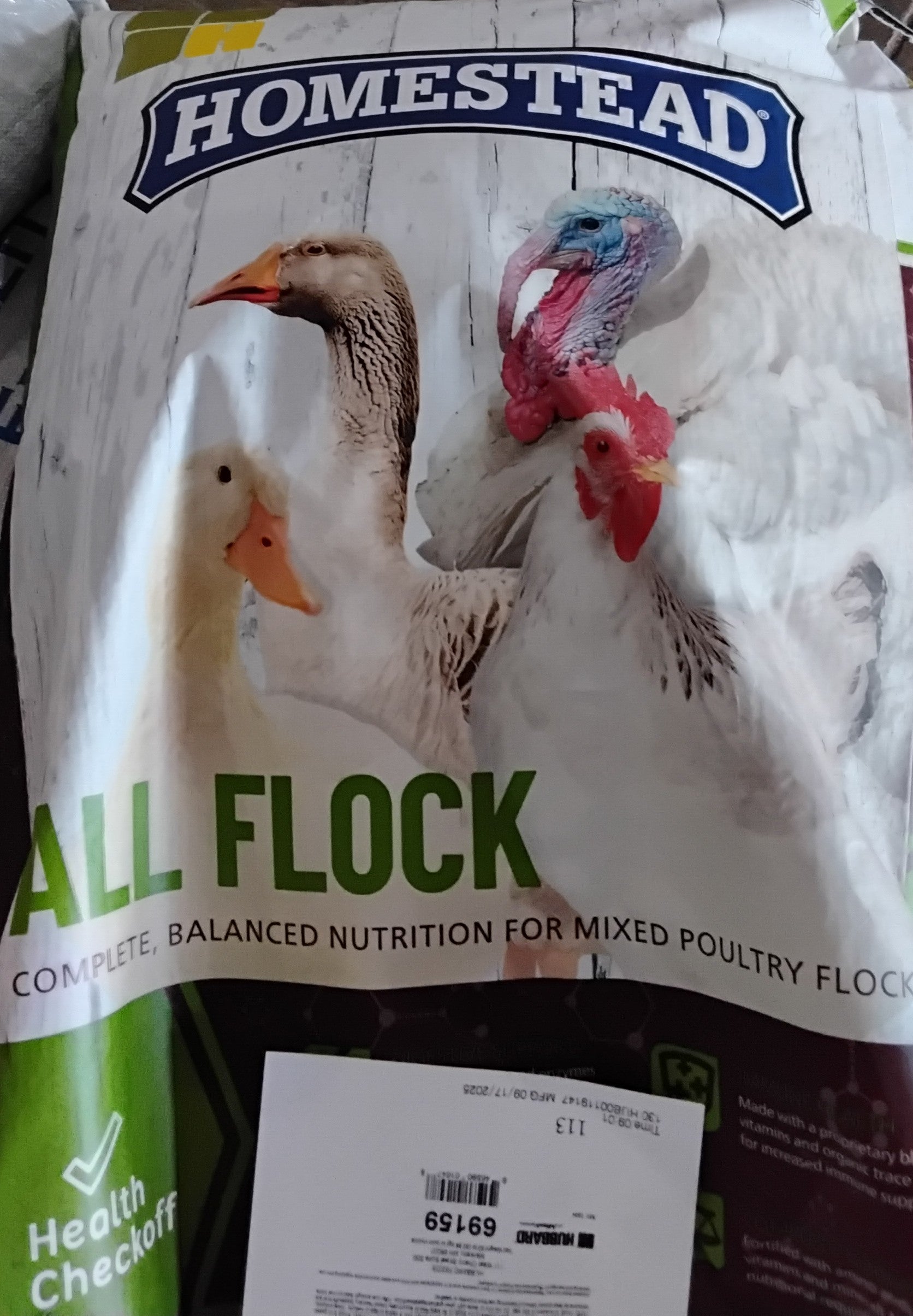 Homestead All Flock 18% Mini Pellet